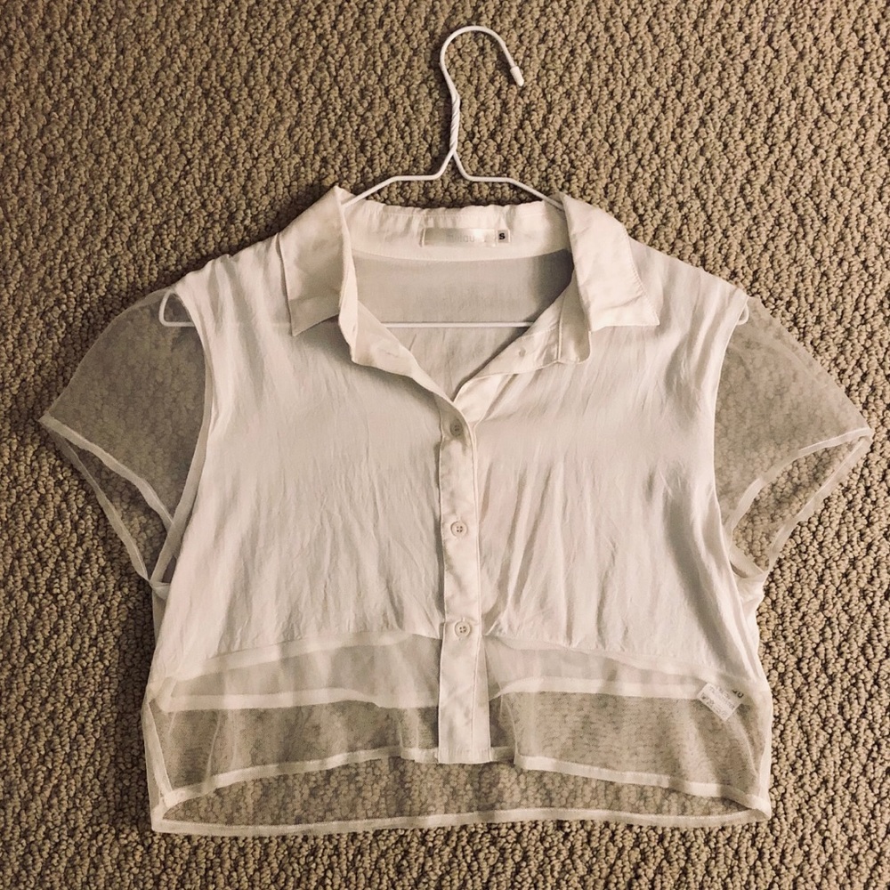 LF brand Millau crop blouse